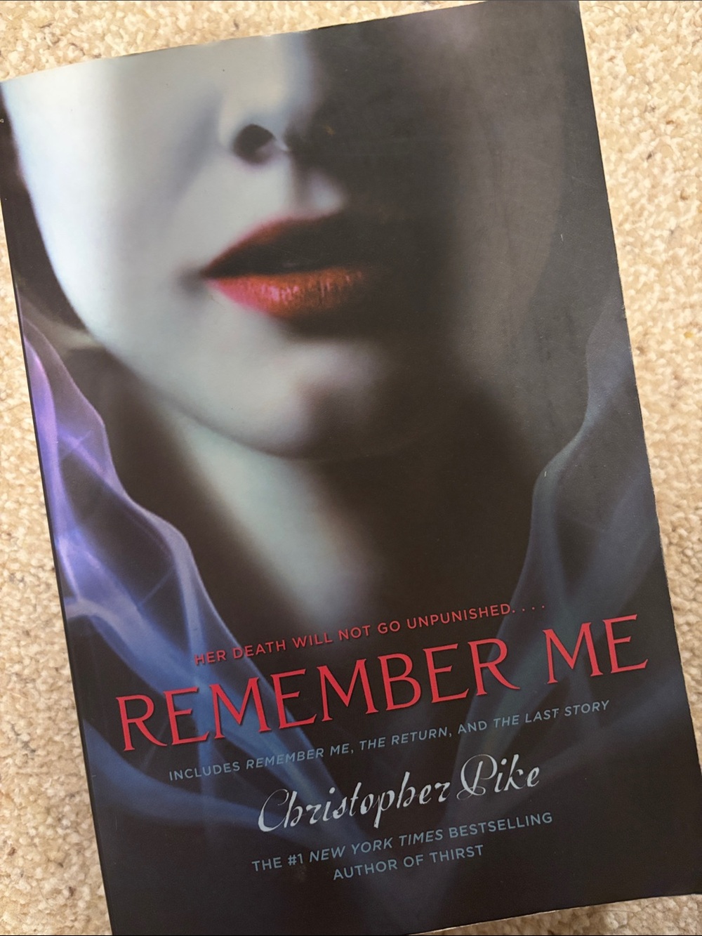Remember Me by Christopher Pike - Black Cover with Red Title